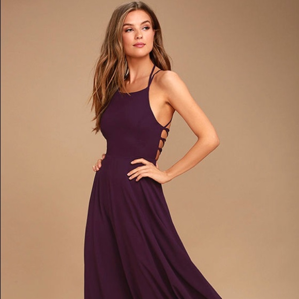 PURPLE MAXI DRESS
LULUS - brand new!